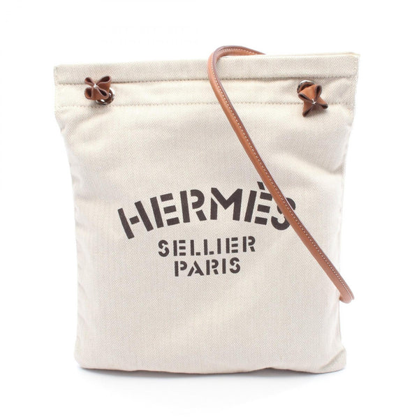 Hermes Aline MM Toile Chevron Veau Barenia Shoulder Bag