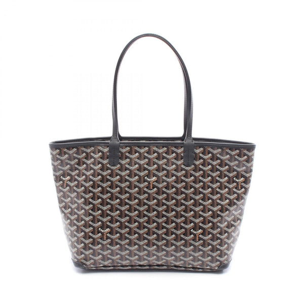 Goyard Artois MM PVC Coated Canvas Leather Tote Bag