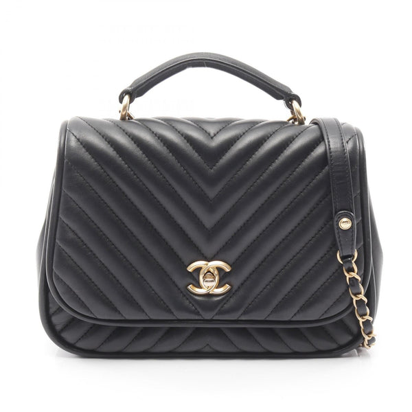 Chanel V Stitch Chevron Lambskin Shoulder Bag