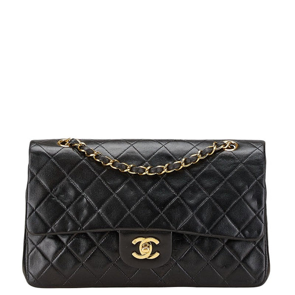 Chanel Matelasse 25 Lambskin Double Flap Chain Shoulder Bag