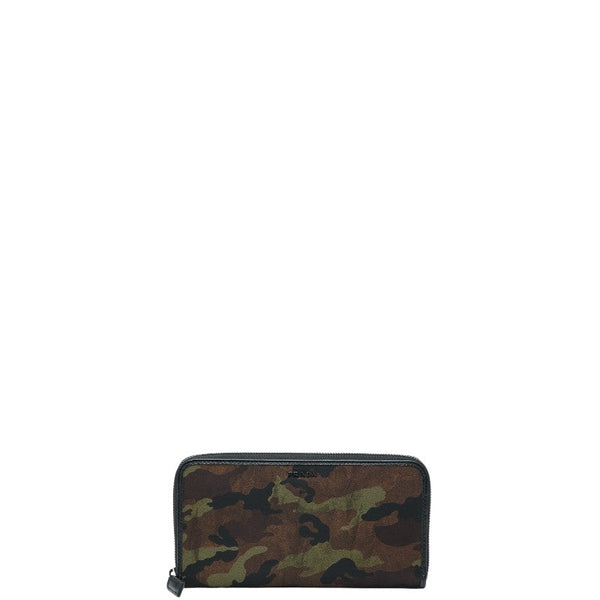 Prada Camouflage Nylon Leather Long Wallet