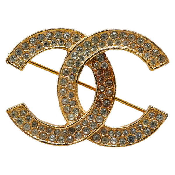 Chanel Coco Mark Rhinestone Brooch