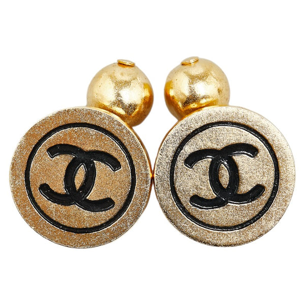 Chanel Vintage Coco Mark Gold Cufflinks