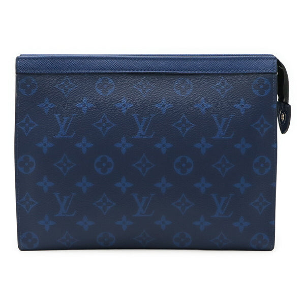 Louis Vuitton Pochette Voyage MM Taiga Monogram Clutch Bag