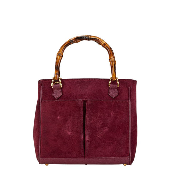 Gucci Bamboo Suede Handbag