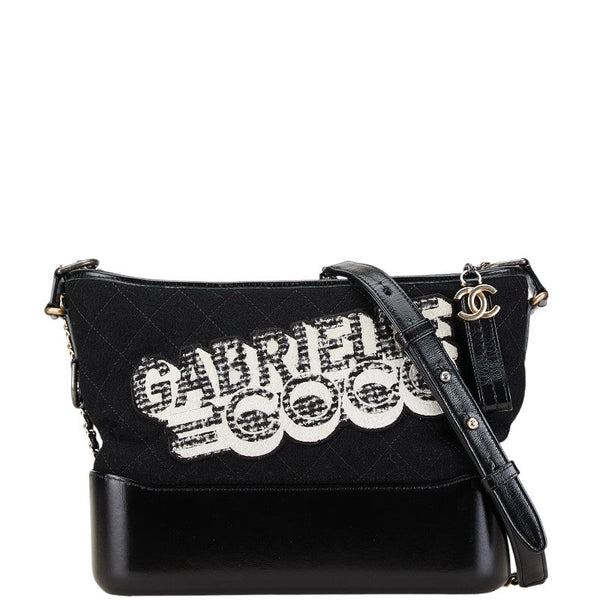 Chanel Gabrielle Felt Leather Shoulder Bag