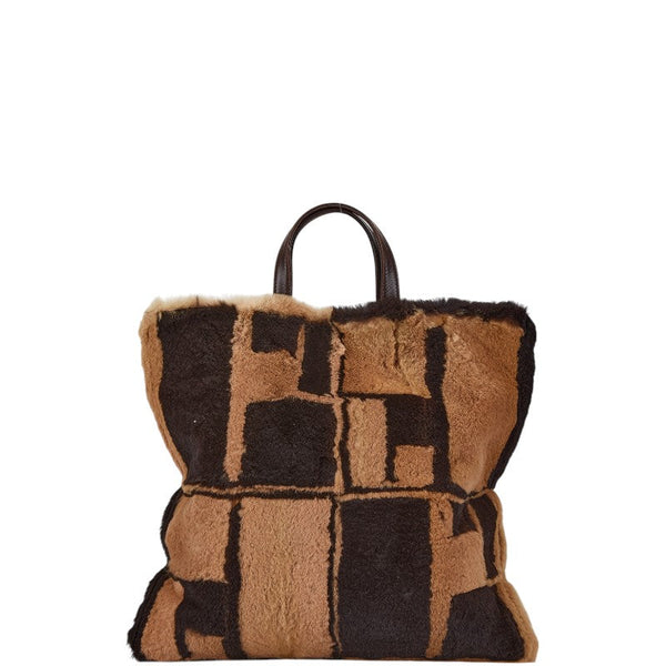 Loewe Fur Leather Handbag