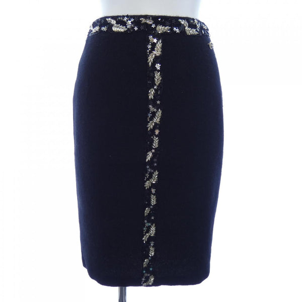 Chanel P64672K60716 Cashmere Blend Skirt