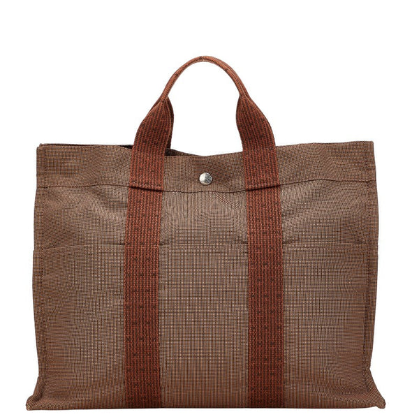 Hermes Herline Canvas Tote Bag