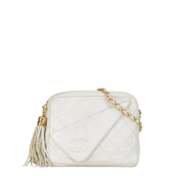 Chanel Matelasse Coco Mark Tassel Lambskin Shoulder Bag