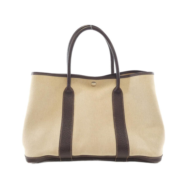 Hermes Garden Party Toile Ash Buffle Skipper Bag
