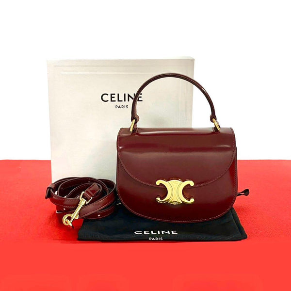 Celine Mini Besace Calf 2way Shoulder Handbag