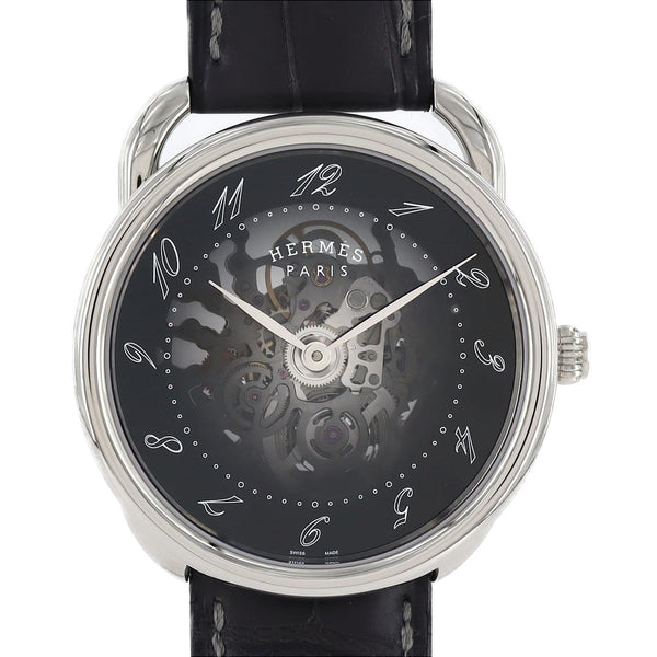 Hermes Arceau Squelette Stainless Steel Automatic