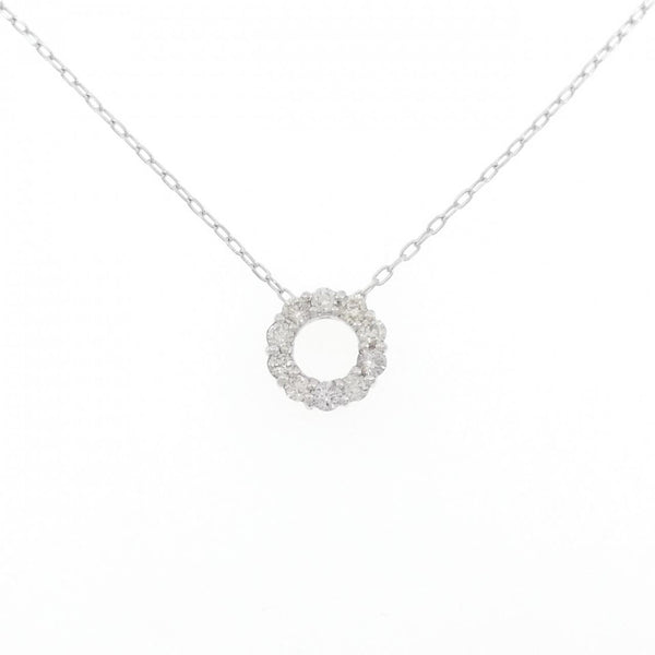 Au750 White Gold Diamond Necklace