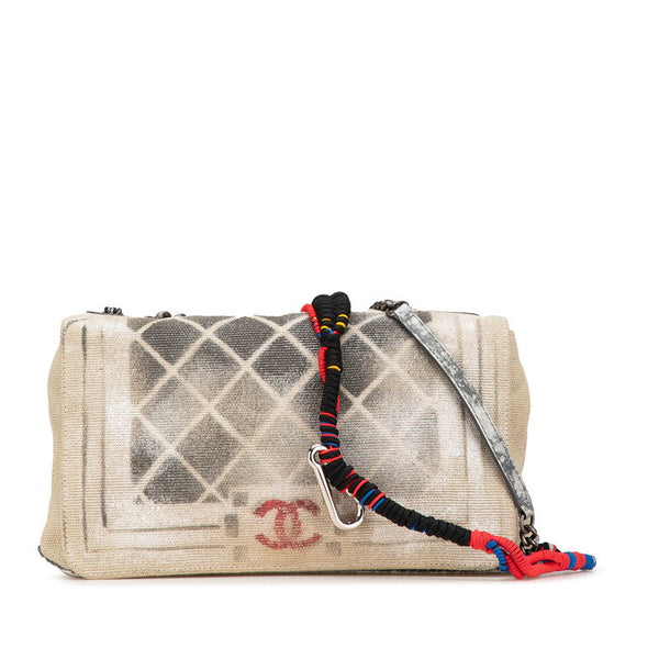 Chanel Graffiti Act2 Canvas Shoulder Bag