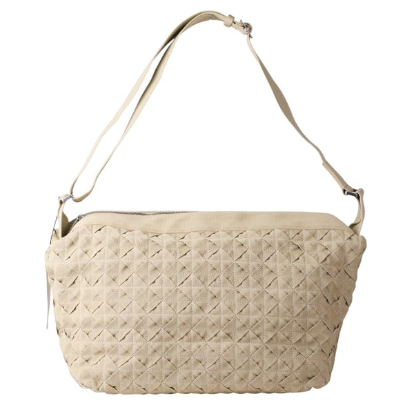 Bottega Veneta Intrecciato Webbing Line Canvas Shoulder Bag