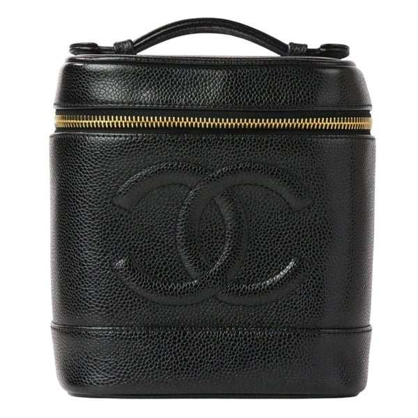 Chanel Coco Mark Caviar Vanity Bag