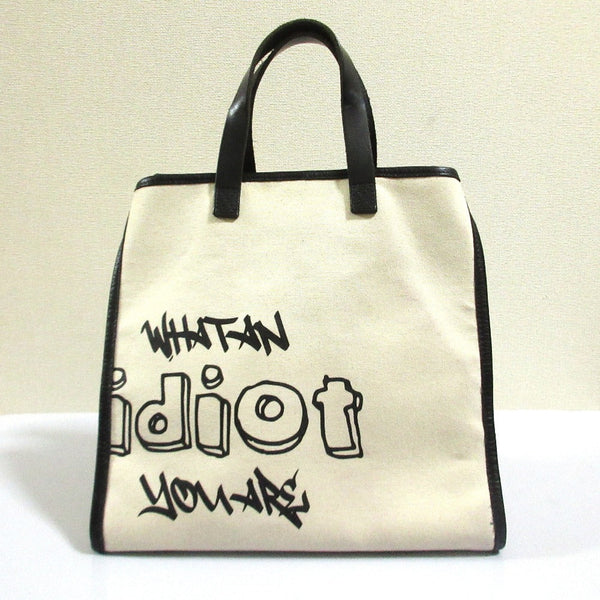 intoxic. Handwritten Logo Canvas Tote Bag