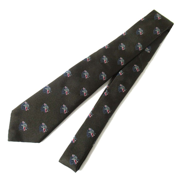 Gucci Wolf Jacquard Silk Tie