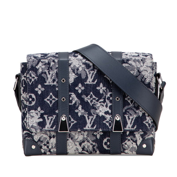 Louis Vuitton Trunk Messenger PM Monogram Tapestry Messenger Bag
