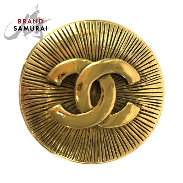 Chanel Gold Plated Coco Mark Brooch