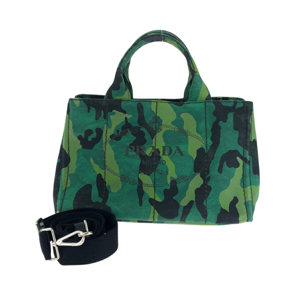 Prada Canapa Tote Canvas 2way Bag
