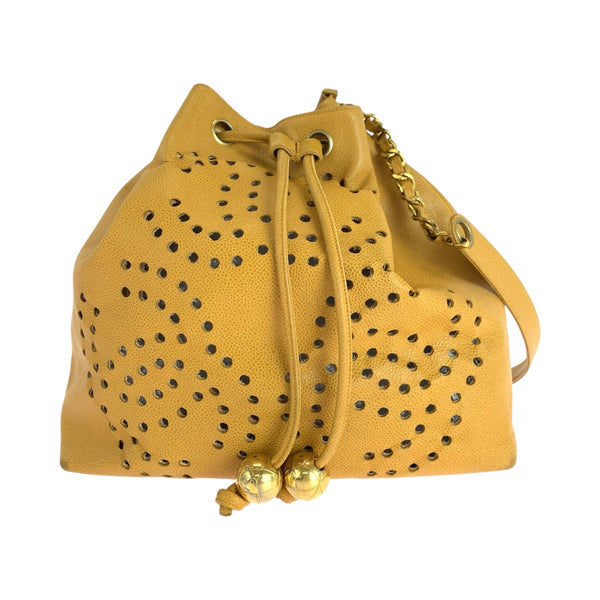 Chanel Triple Coco Mark Caviar Skin Shoulder Bag