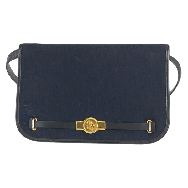 Dior Trotter Canvas Leather Shoulder Bag