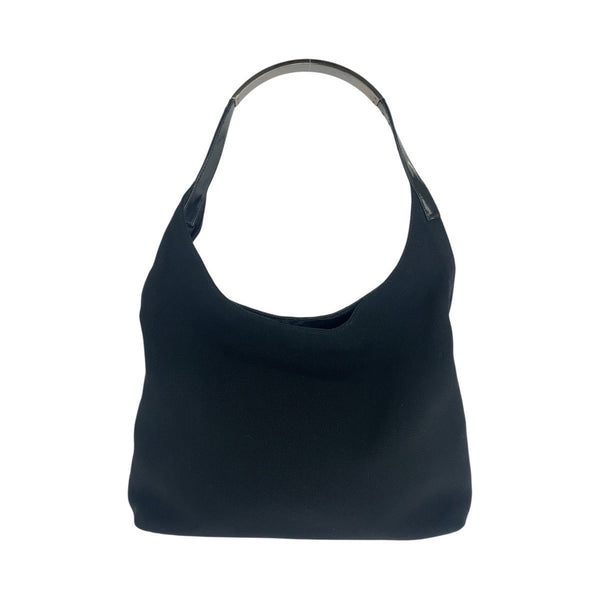 Gucci Hobo Canvas Patent Leather Shoulder Bag
