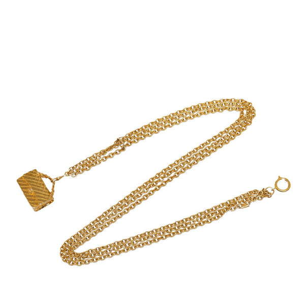 Chanel Vintage Matelasse Chain Belt Gold