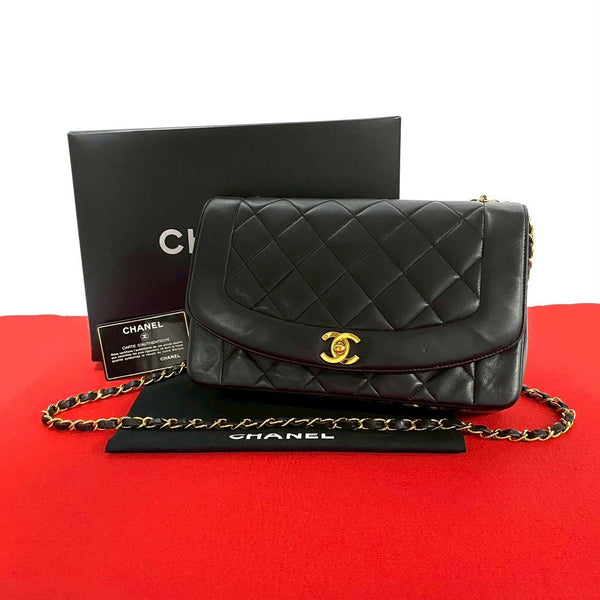 Chanel Diana Flap Lambskin Shoulder Bag