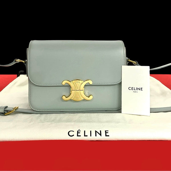 Celine Triomphe Calf Leather Shoulder Bag