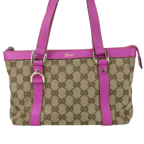 Gucci GG Canvas Leather Handbag