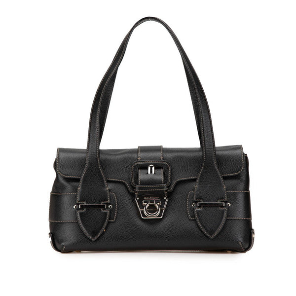 Salvatore Ferragamo Gancini Leather Handbag