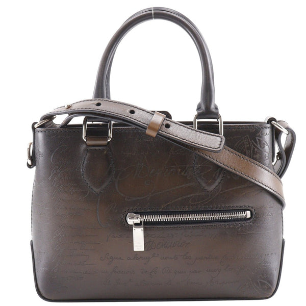 Berluti Toujours Gulliver Scritto Caligraphy Leather 2way Bag