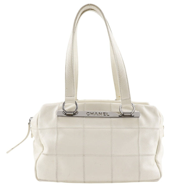 Chanel Choco Bar Caviar Skin 2way Tote Bag