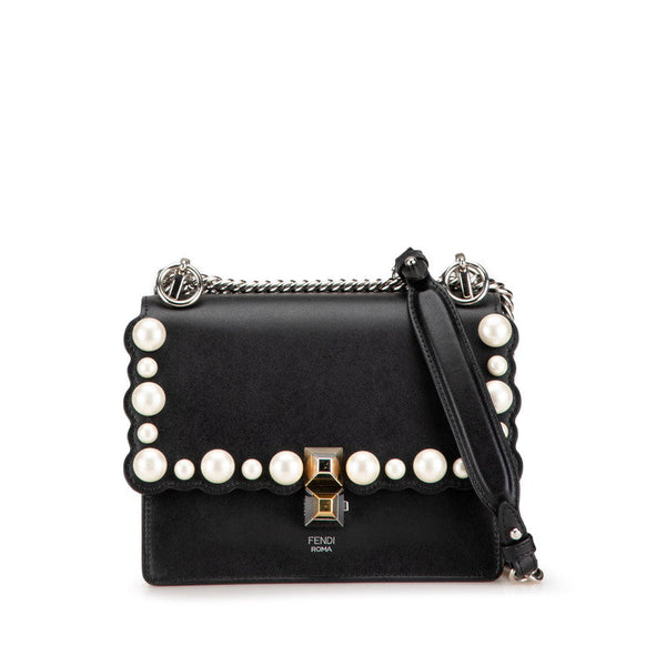 Fendi Kan I Mini Leather Shoulder Bag