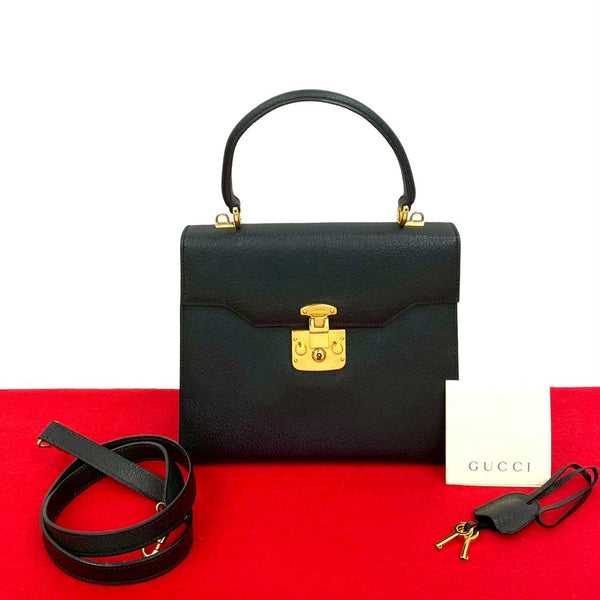 Gucci Lady Lock Leather 2way Handbag