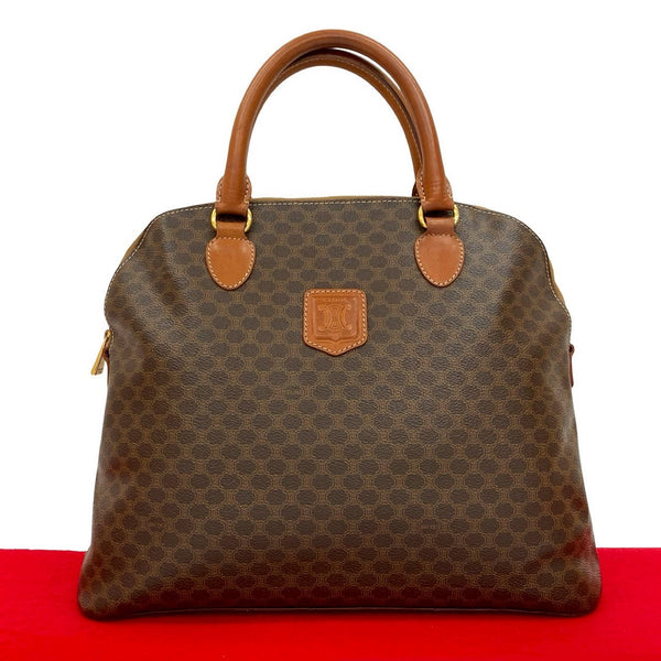 Celine Macadam Blazon Leather Handbag