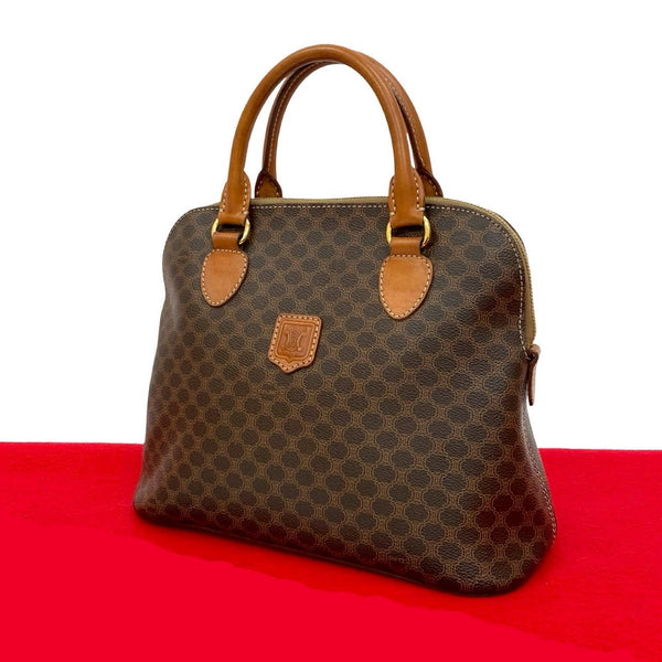 Celine Macadam Blazon Leather Handbag