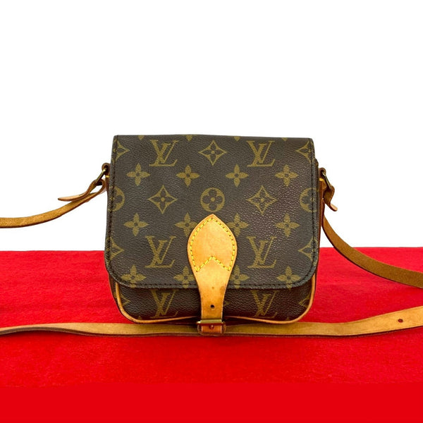 Louis Vuitton Cartouchiere Monogram Leather Shoulder Bag