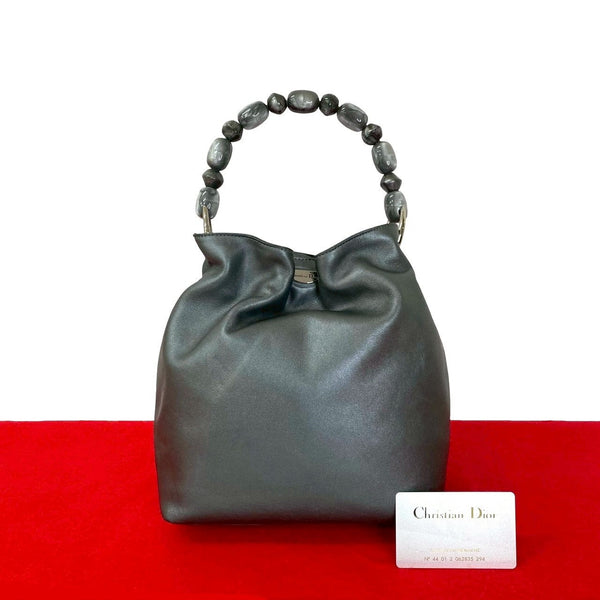 Christian Dior Maris Pearl Leather Handbag