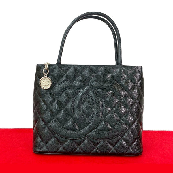 Chanel Matelasse Caviar Leather Tote Bag