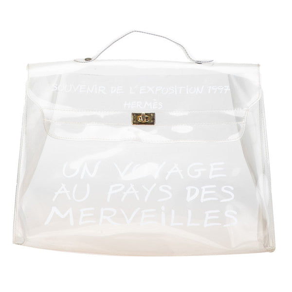 Hermes Vinyl Kelly Handbag