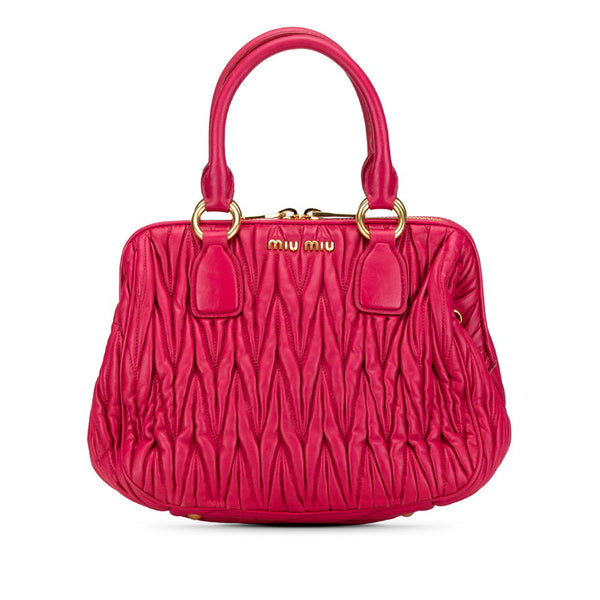 Miu Miu Matelassé Leather Handbag RLN059