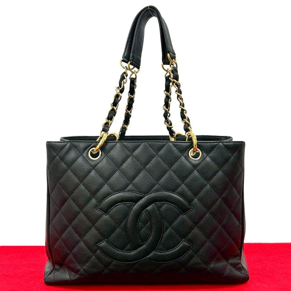Chanel Matelassé Caviar Leather Tote Bag