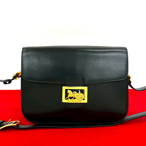 Celine Carriage Hardware Calf Leather Shoulder Bag