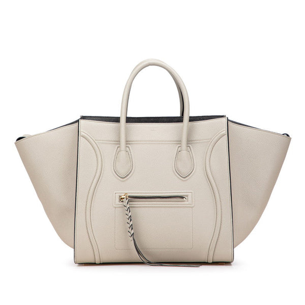 Celine Luggage Phantom Square Calfskin Tote Bag
