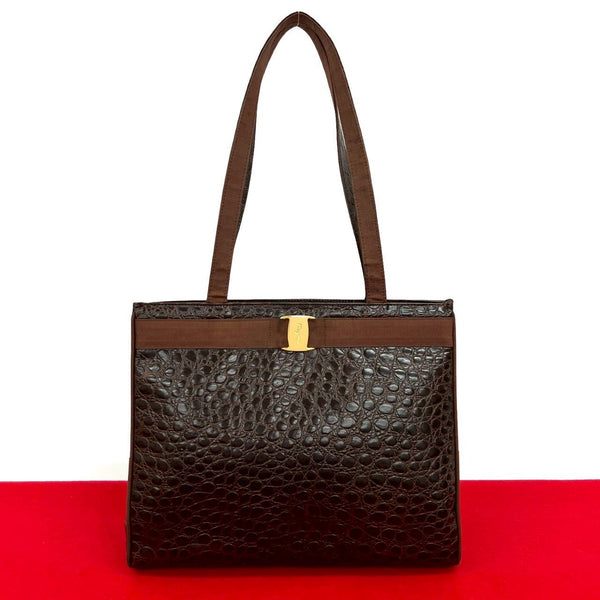 Salvatore Ferragamo Leather Tote Bag