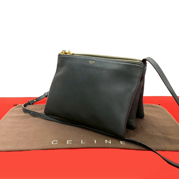 Celine Trio Leather Shoulder Bag